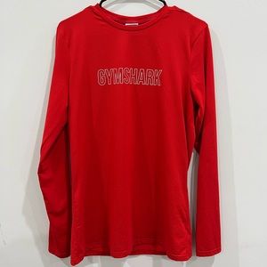 GYMSHARK Red Workout Shirt Size (S)